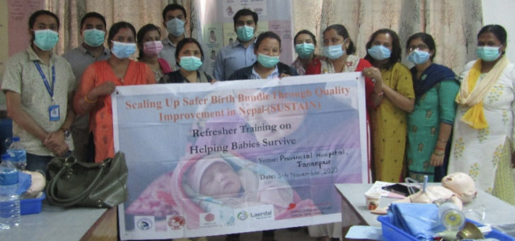 Hospital-Level Refresher Training On “HELPING BABIES SURVIVE”, Provincial Hospital, Janakpurdham